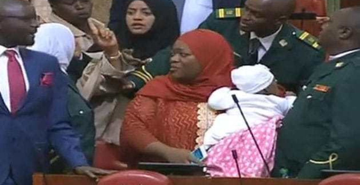 Woman Rep. Zuleikah Hassan Kicked Out for Carrying Baby into Parliament Chambers