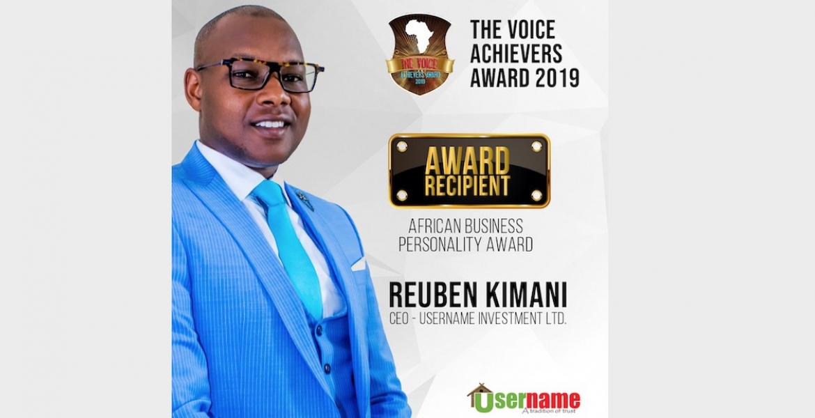 Username Investments CEO Set to Receive the Prestigious 2019 African Business Personality Award