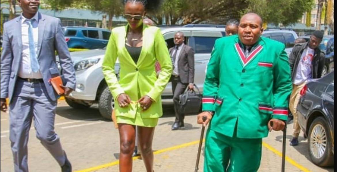 Kenyan Singer Akothee Causes Drama at Parliament as She Arrives in Micro Mini-Skirt