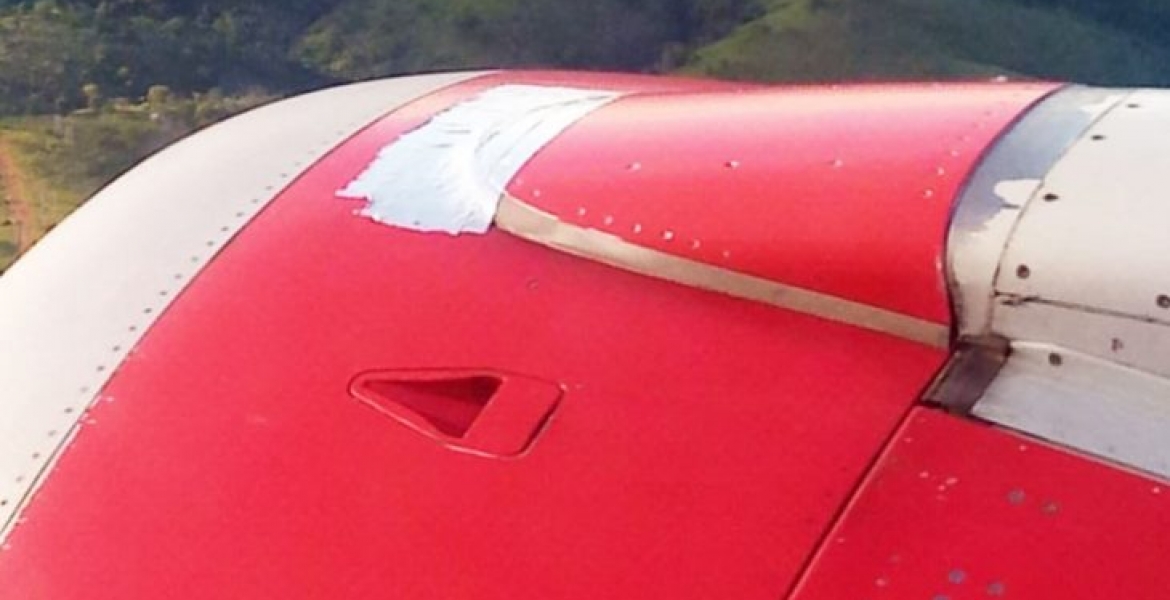Kenya Airways Speaks Out After Photo of Its Plane Fitted with ‘Sellotape’ Goes Viral