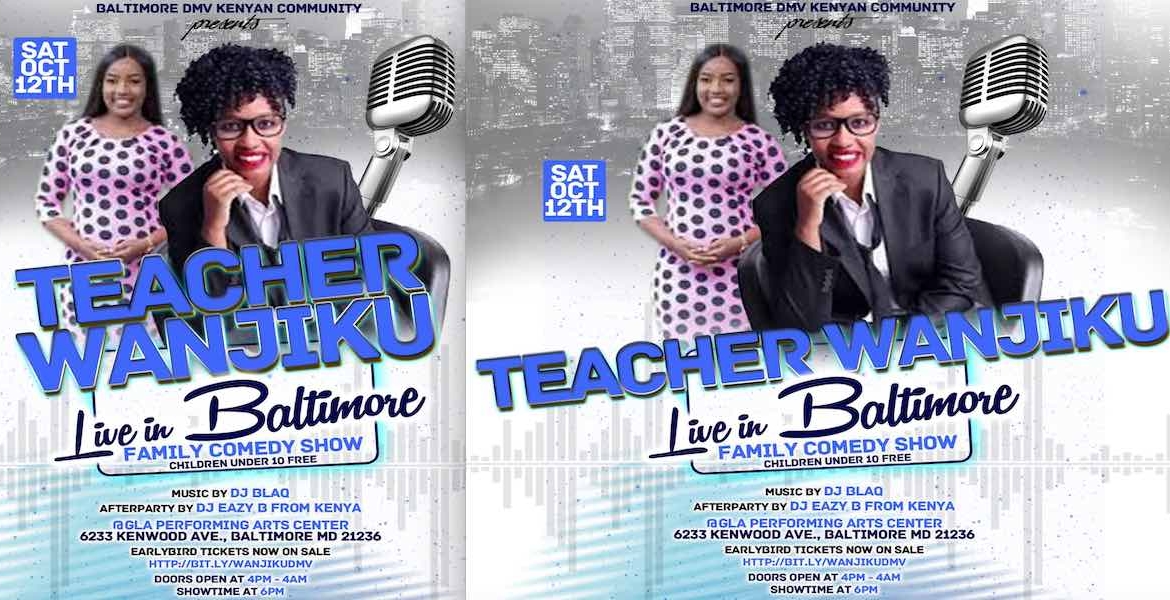 Comedian Teacher Wanjiku in Baltimore, MD Oct 12th for a Family-Friendly Show - Purchase Advance Tickets