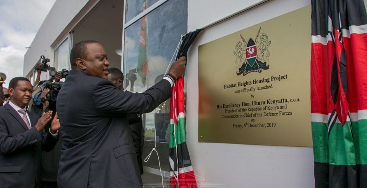 Uhuru Launches Construction of 8,000 UN-Funded Affordable Houses in Mavoko