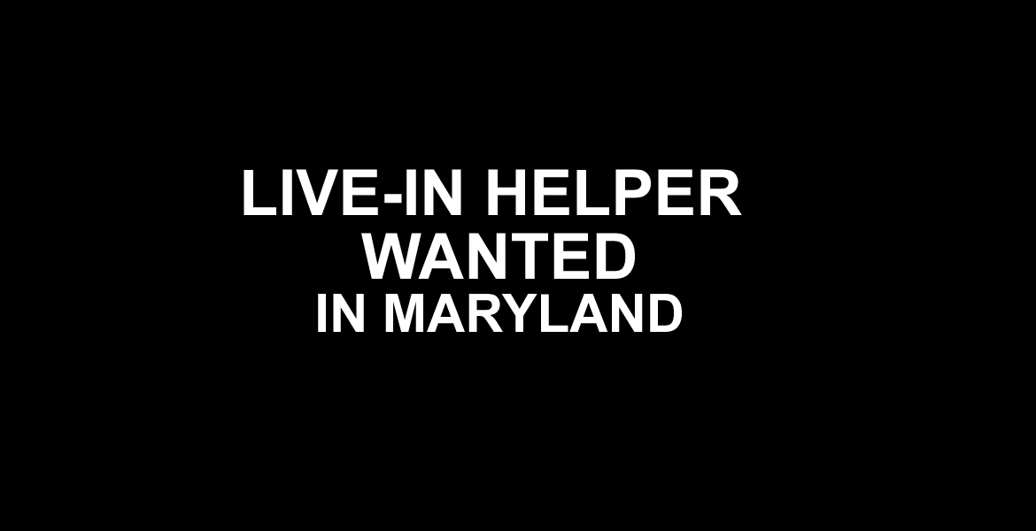 Live-in Nanny Wanted in Maryland