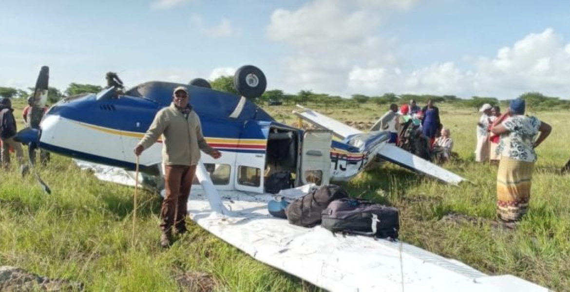 Light Aircraft Carrying Tourists Crash-Lands in Kajiado
