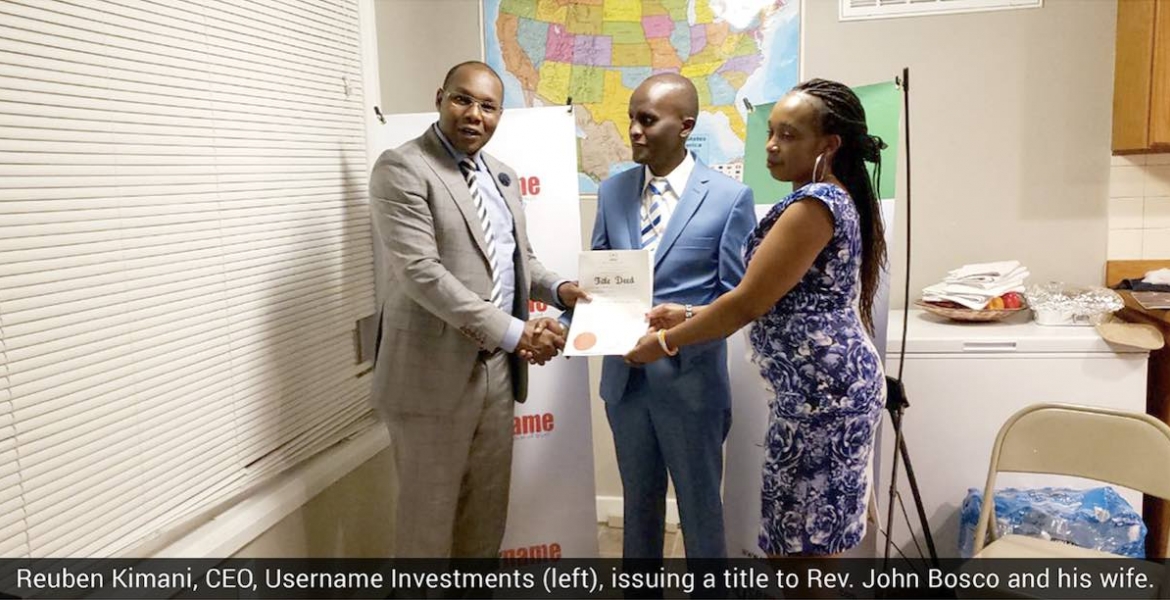 Username Delivers Title Deeds for the Ngong Project, Including to Clients in the Diaspora