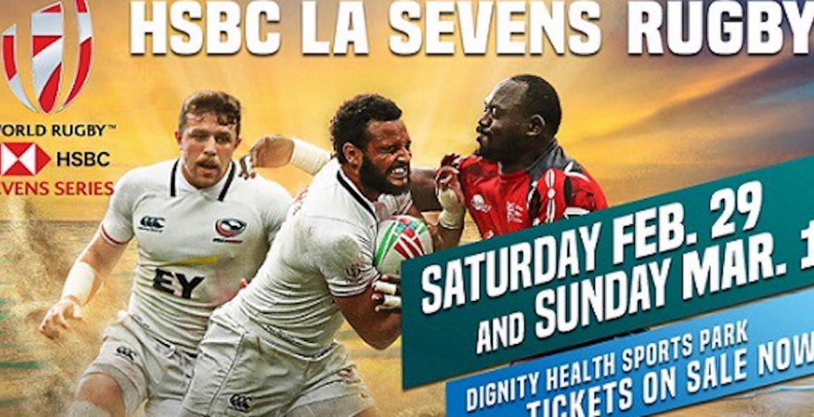 Kenya's Shujaa Team Falls 5-31 to South Africa in its First Pool B Game of the 2020 Rugby Sevens in Los Angeles