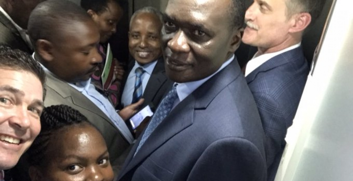 US Ambassador Kyle McCarter Gets Stuck in the Elevator in Nairobi, Kenyans React