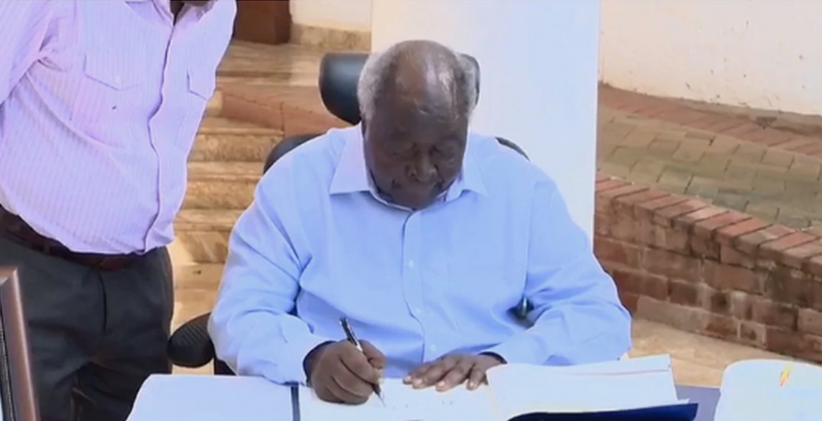 Latest Photo of Former President Mwai Kibaki, Who's Rarely Seen in Public