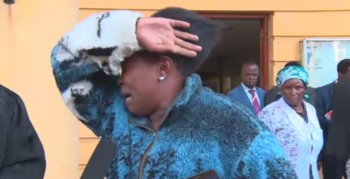 'My Son is Becoming a Chokora, No Longer Speaks German', NYS Scandal Suspect Phyllis Ngirita Cries Outside Court [VIDEO]