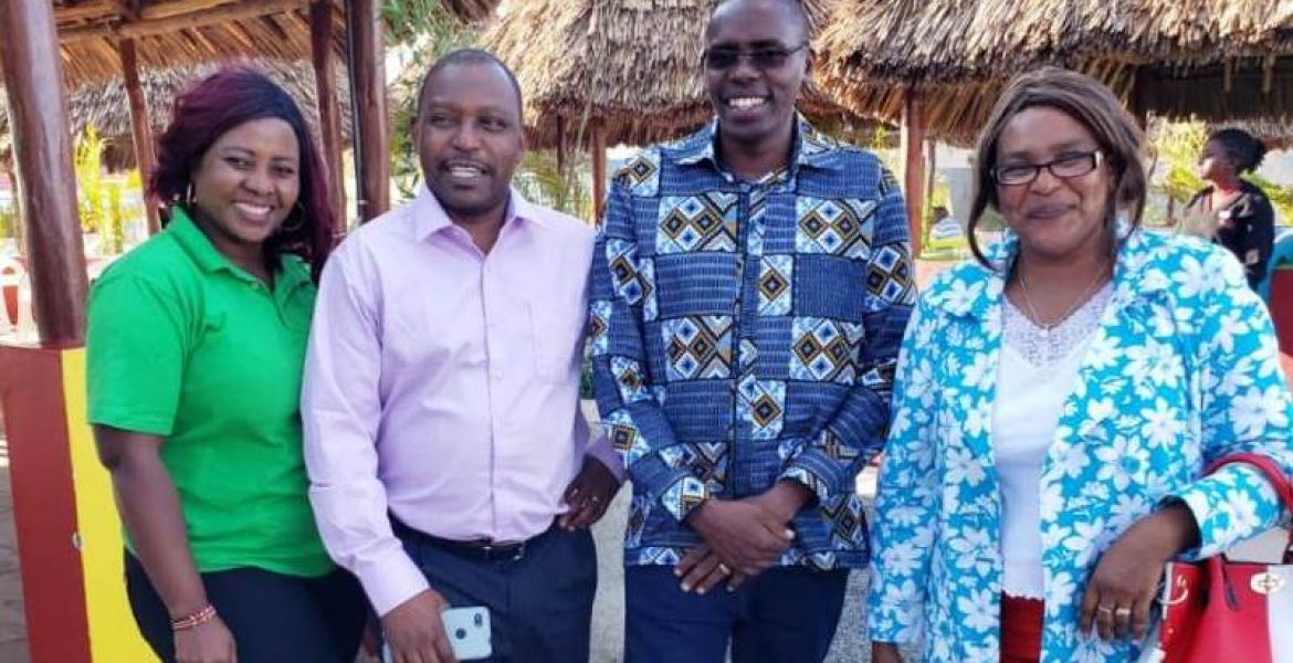 Optiven CEO Mr. George Wachiuri together with the Diaspora Affairs Manager; Jerusha, warmly welcomes USA Diaspora clients to a lunchon at the GMC Fun Place, Kitengela. Optiven Now the Official Home for Diaspora, Ambassadors and Associates