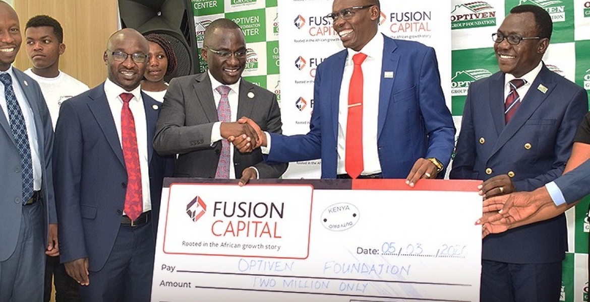 Optiven Foundation Partners with Fusion Capital to Fund Needy Students in 20 Counties