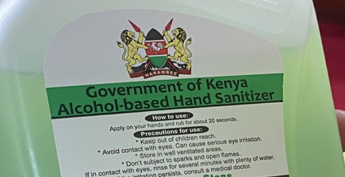 Gov’t Begins Distributing Free Hand Sanitizers to Kenyans in War Against Covid-19