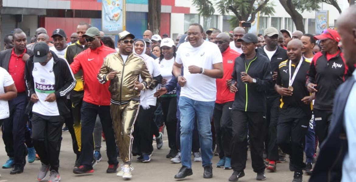 Beyond Zero Half Marathon: Uhuru Runs 2.6-Kilometer Race