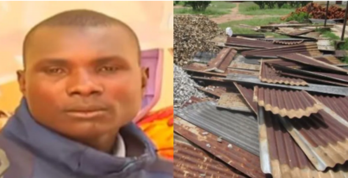 Heartless Kenyan Landlady Removes Tenant’s House Roof over Sh500 Rent Arrear