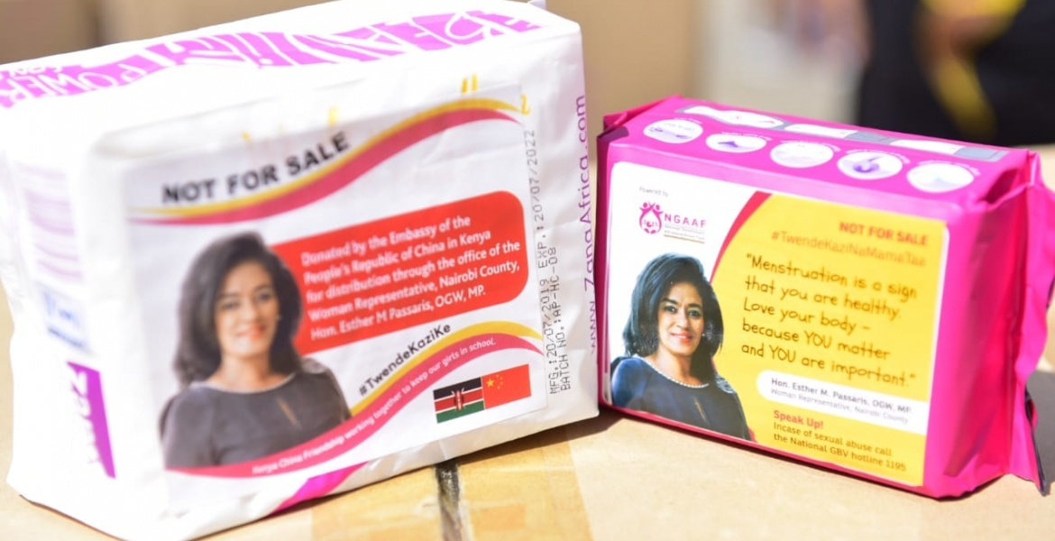 Esther Passaris Under Fire for Donating Sanitary Pads Branded with Her Portrait