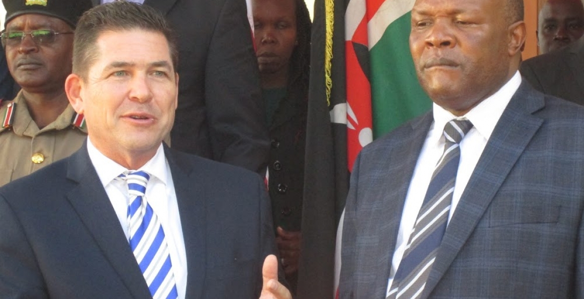 US Ambassador Kyle McCarter Shames Kericho Governor Chepkwony for ‘Relaunching’ Equipment Donated by the US