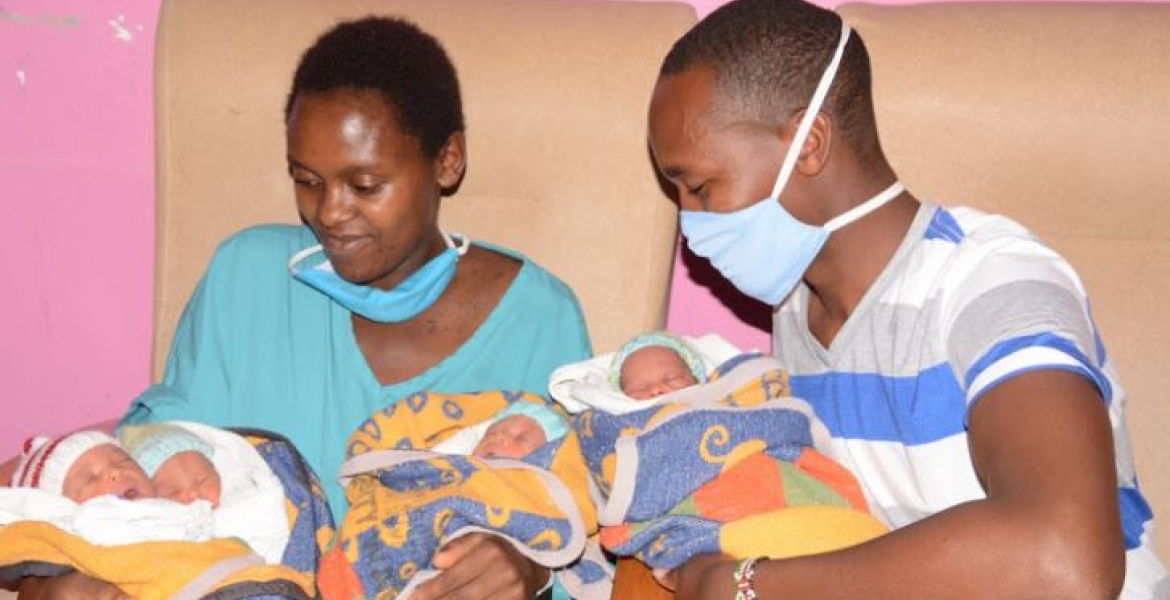 Kenyan Couple Welcomes Quadruplets 2 Years After Losing Two Kids