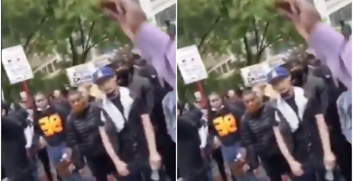 Man Believed to be Kenyan Leads US Protestors in Chanting 'Haki Yetu' Slogan