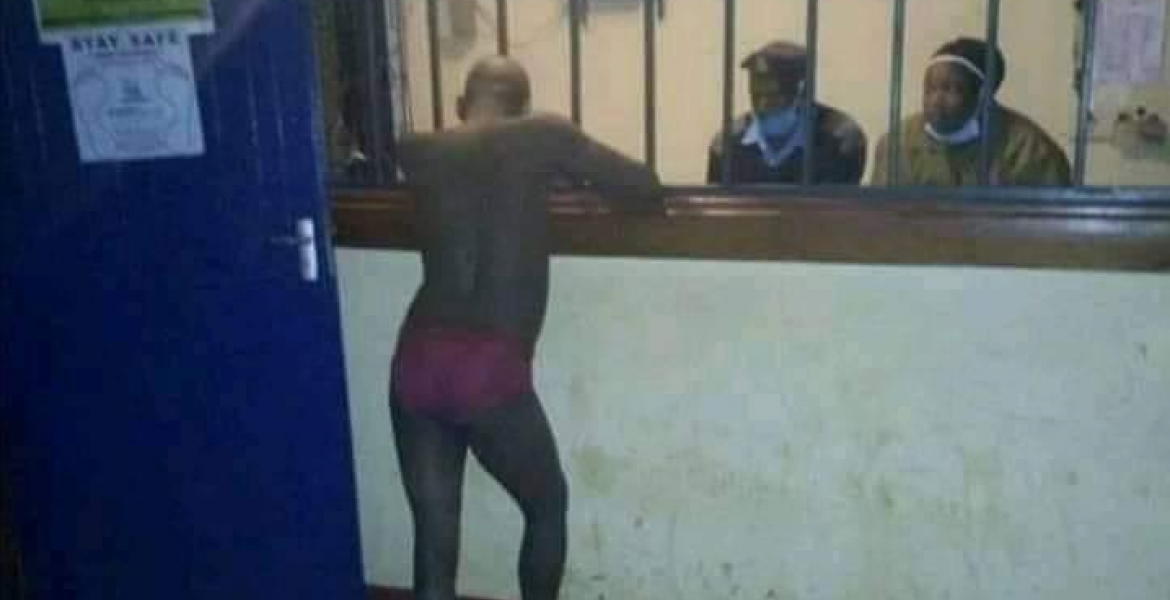 Naked Nairobi Man Runs into Police Station After KDF Soldier Allegedly Busts Him with His Wife