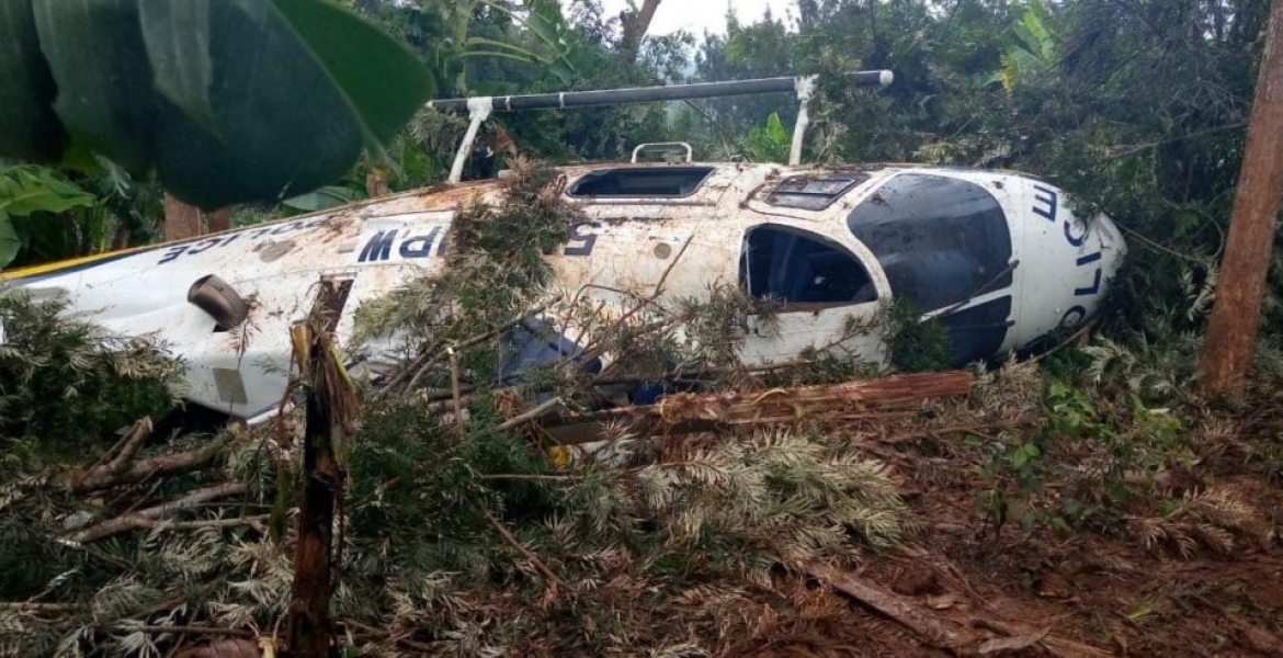 Six Injured as Kenya Police Helicopter Crashes in Meru