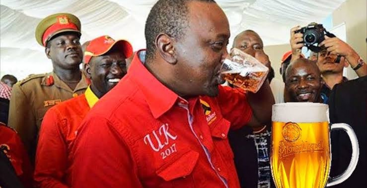 Uhuru Names His Favorite Kenyan-Made Beer Brand