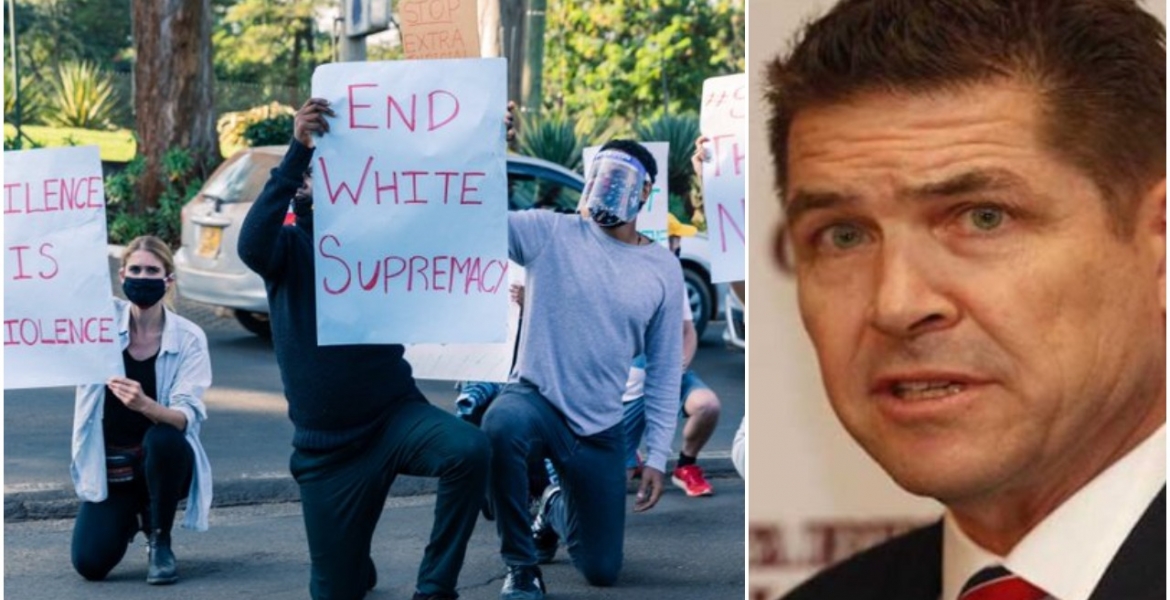 Ambassador Kyle McCarter Speaks After Protests Outside US Embassy in Nairobi