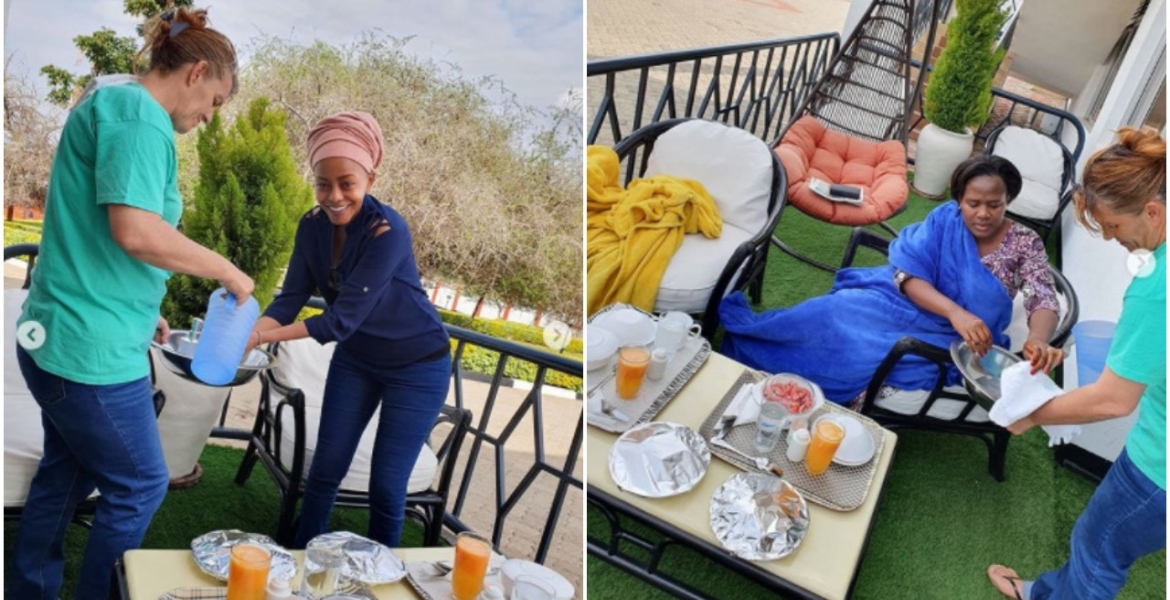 She is Not My House Help, Atwoli Says on ‘Mzungu’ Woman Pictured Serving His Youngest Wife