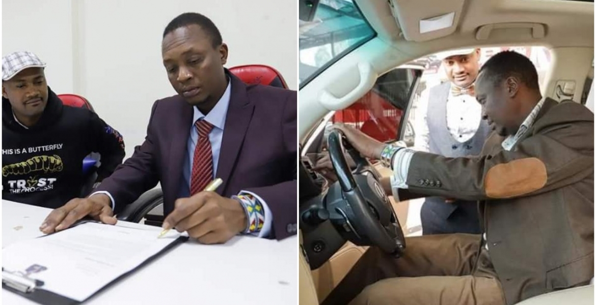 President Uhuru’s Look-Alike Michael Gitonga Gifted Brand New Car