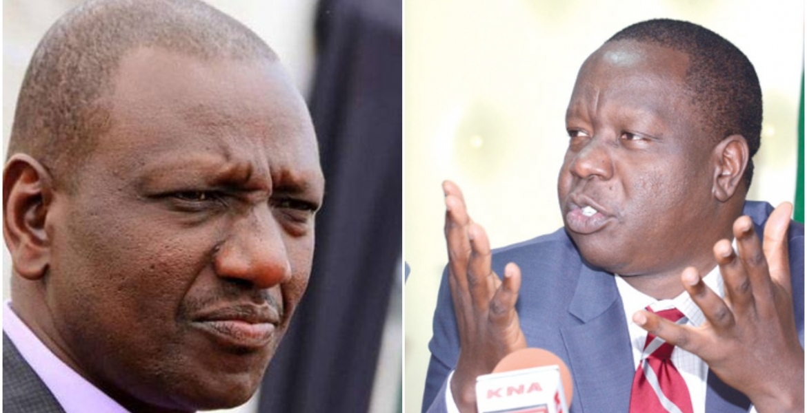 Matiang'i Denies Calling for DP Ruto's Resignation