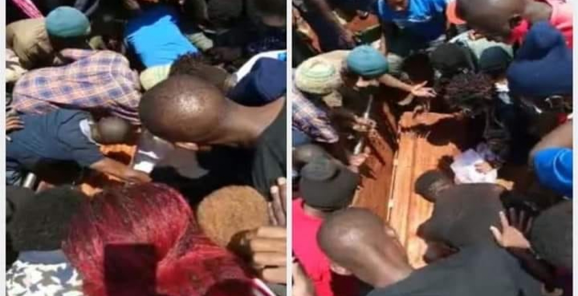 Drama as Mourners Chase Away Health Officials, Exhume Body of Kenyan Woman Who Died of Covid-19 for Viewing