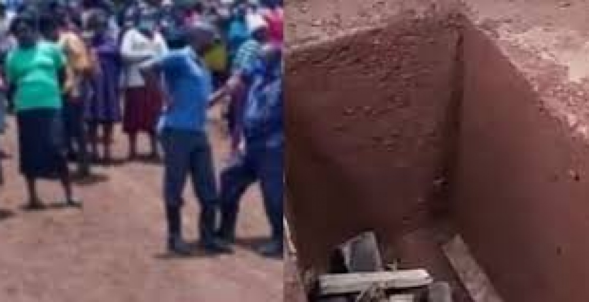 Drama as Villagers Stop Kenyan Man from Burying His Wife Inside Their Bedroom