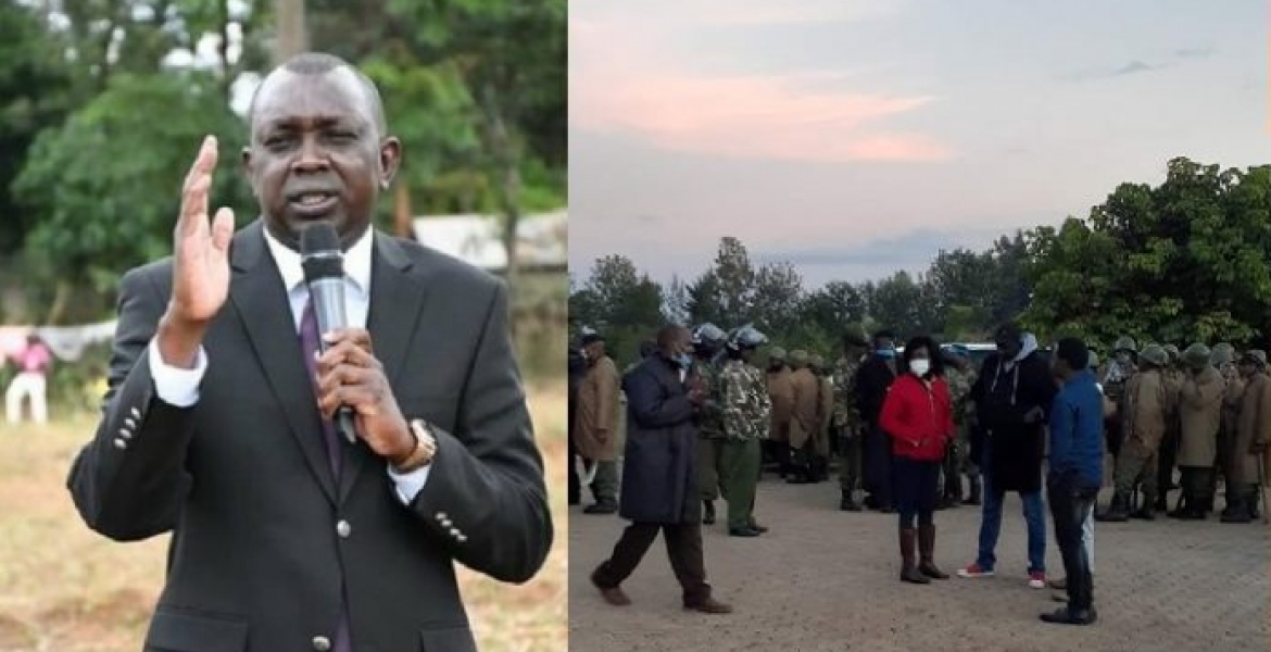 Angry Youth Block Police from Arresting MP Oscar Sudi