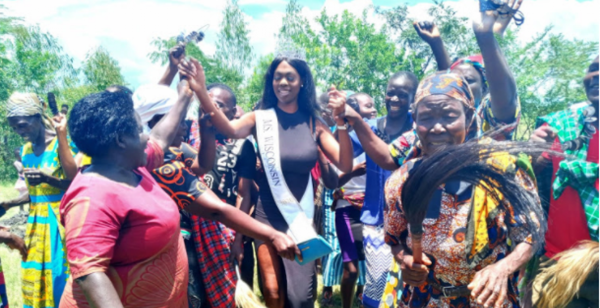 Miss Black Wisconsin: US Beauty Queen Keerah Carter Visits Kenya to Support Widows