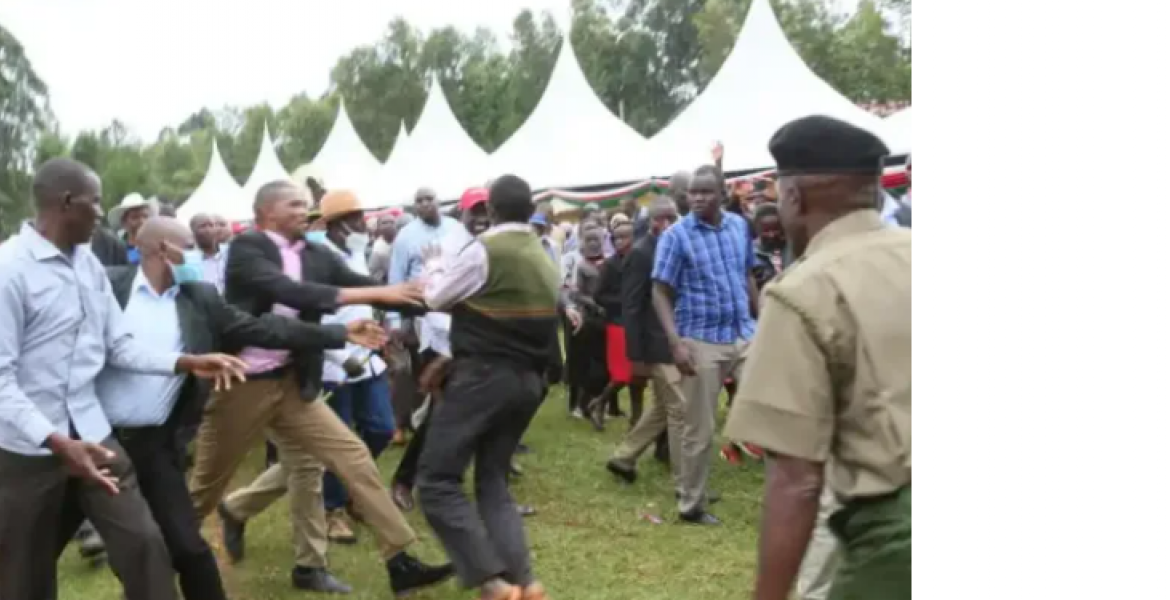 Drama as Man Tries to Attack Deputy President William Ruto in Murang'a