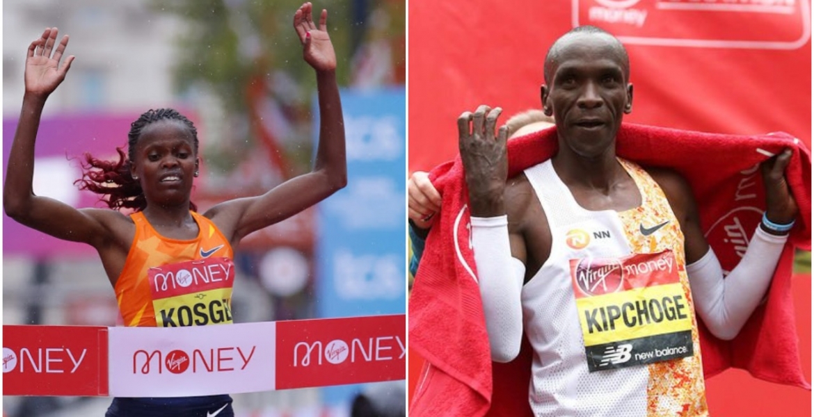 London Marathon: Kenya’s Eliud Kipchoge Suffers First Defeat in 7 Years, Brigid Kosgei Defends Title