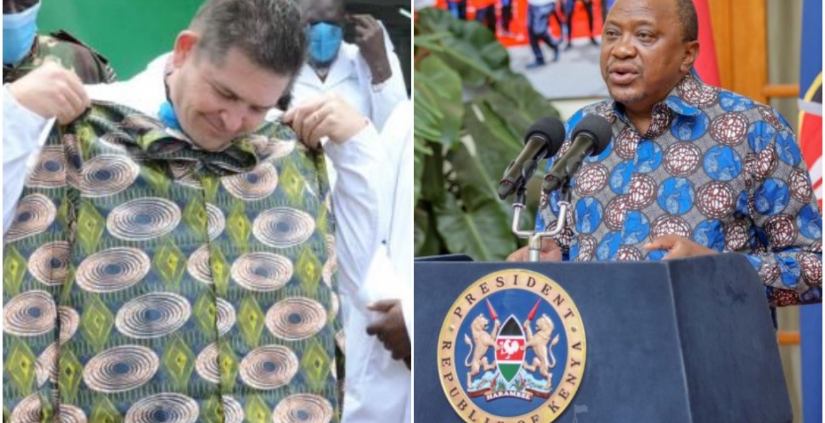 US Ambassador Kyle McCarter Moves to 'Out-Dress' Uhuru, Buys Kenyan-Made Shirts