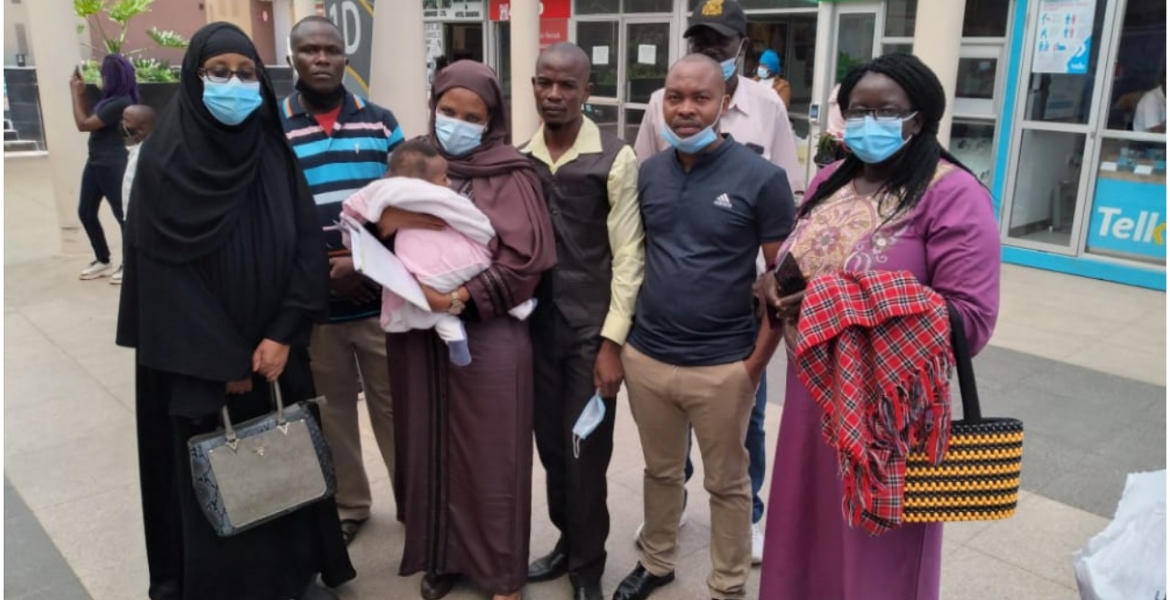 Baby Whose Kenyan Mother Died Giving Birth in Saudia Arabia Arrives Home