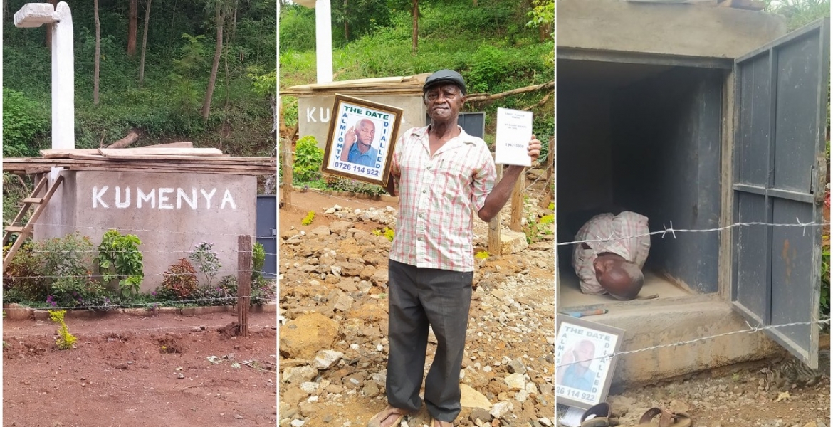 Elderly Kenyan Man Builds His Own Grave, Writes Eulogy in Readiness for His Death