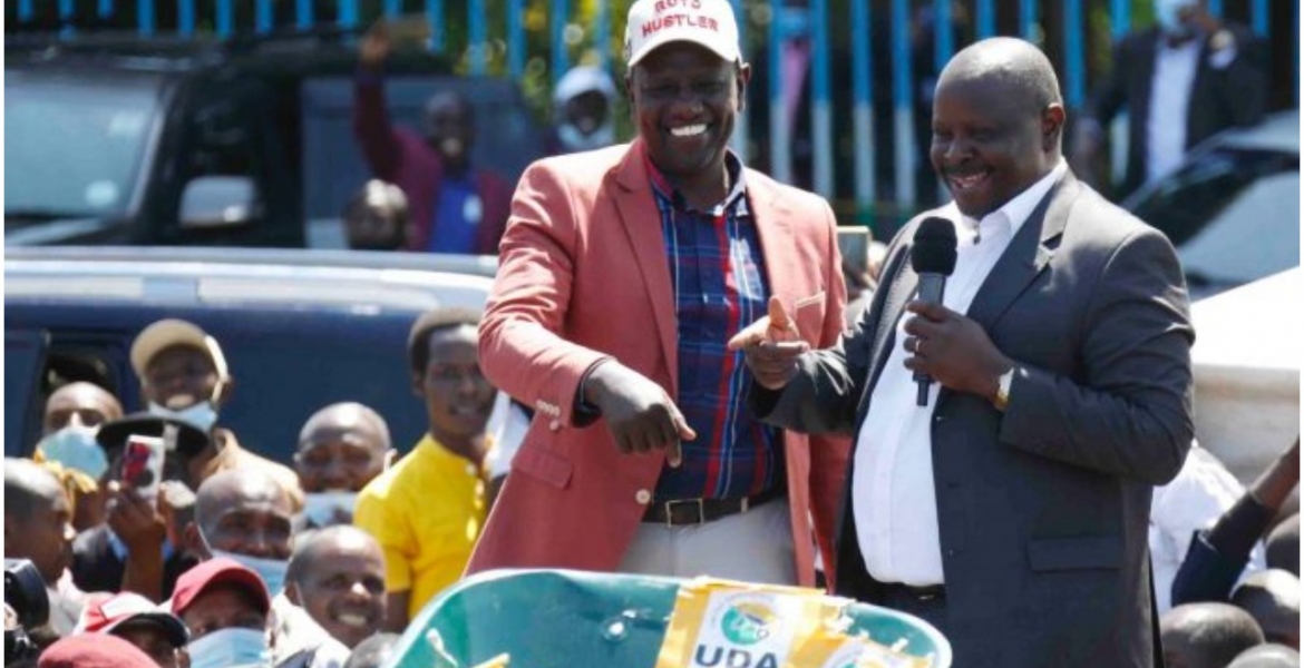 Deputy President William Ruto and Former Bomet Governor Isaac Rutto Mend Fences