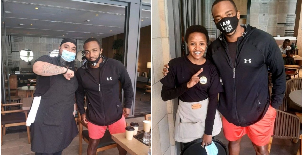American Actor Anthony Mackie Spotted Hanging Out in Nairobi