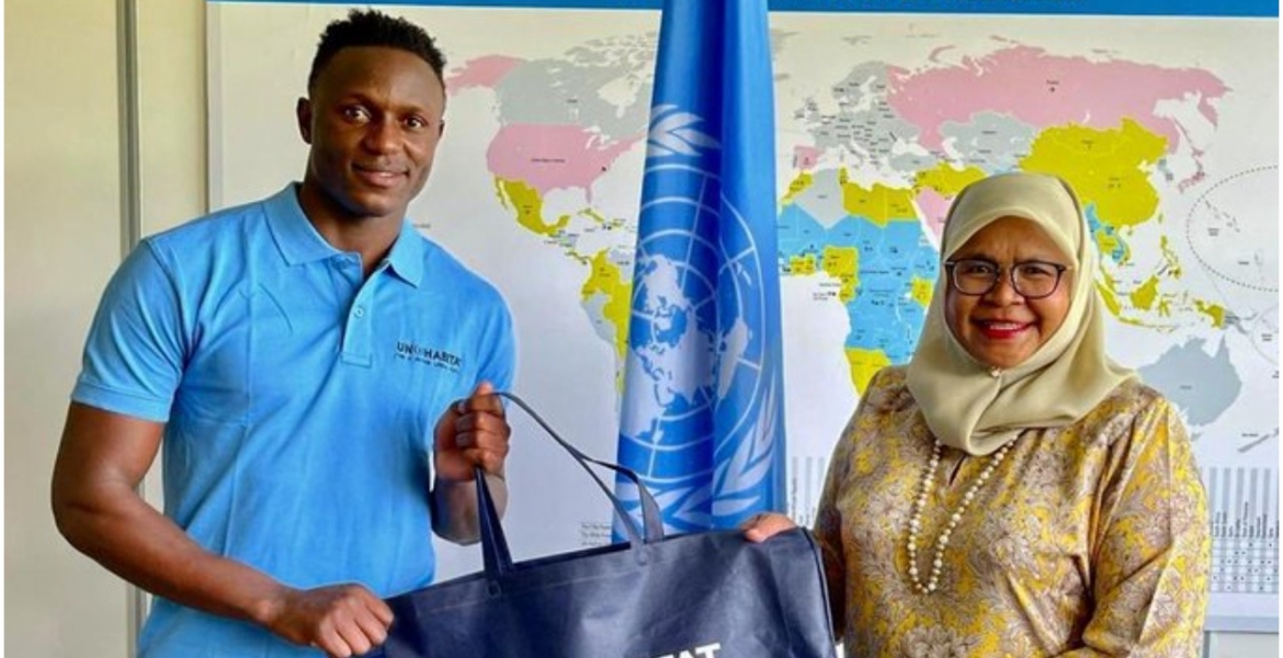 Footballer Victor Wanyama Partners with UN-Habitat to Support Kenyans Living in Slums