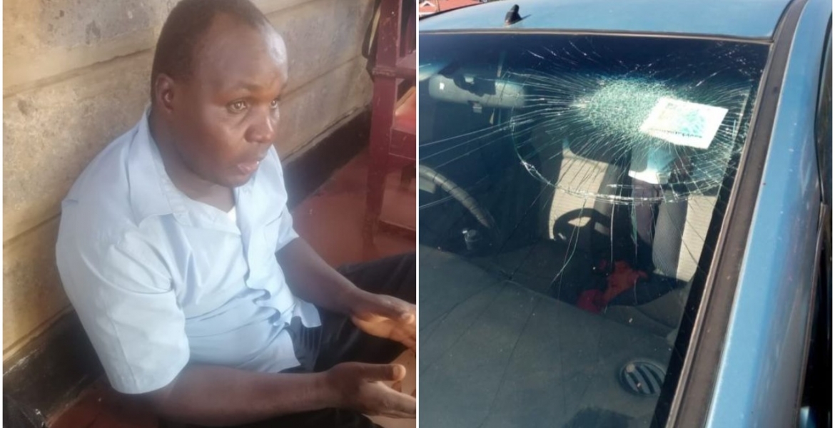 Rogue Matatu Driver Caught on Camera Smashing Woman’s Car Windscreen Arrested