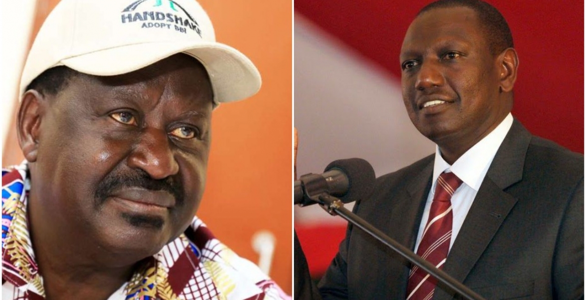 Ruto Sends Message to Raila After COVID-19 Diagnosis