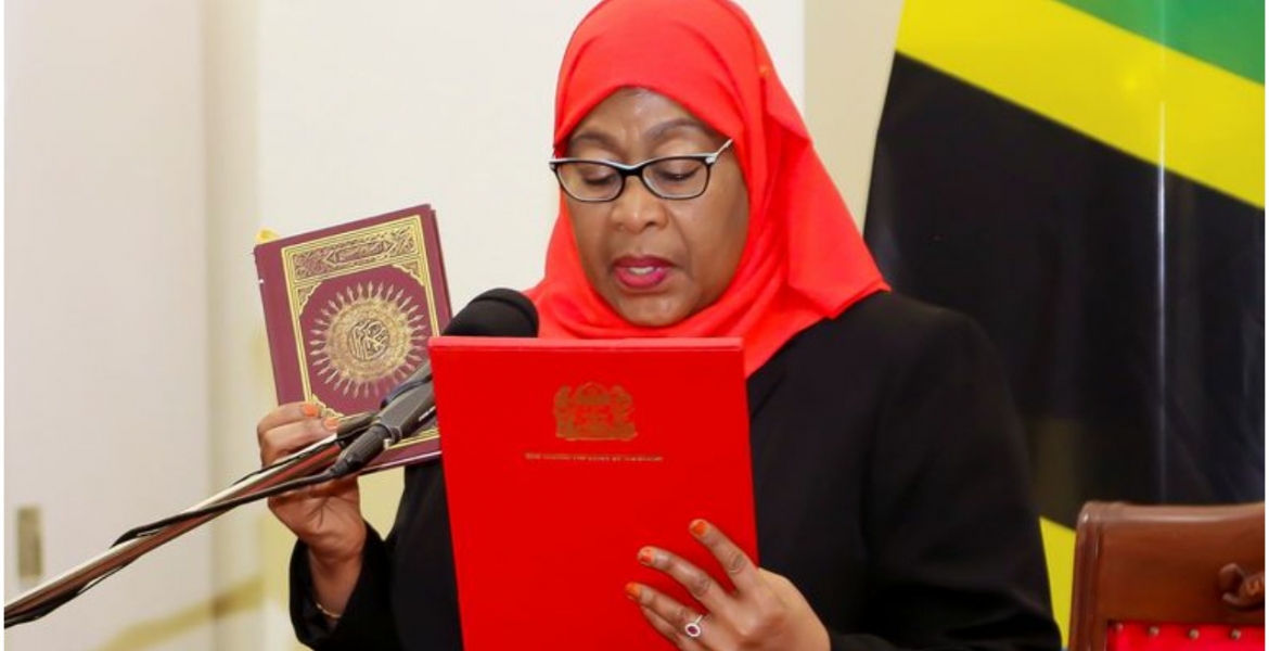 Samia Suluhu Sworn-in as Tanzania's First Female President