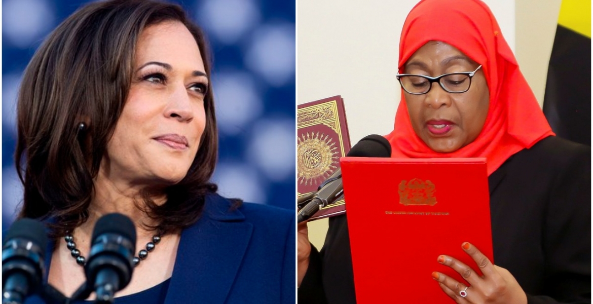 US VP Kamala Harris Sends Message to Tanzania's First Female President Samia Suluhu