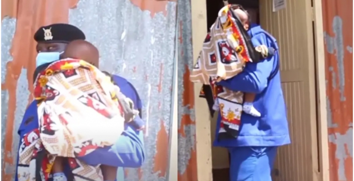 Policeman Praised for Babysitting for Teen Mother Sitting for KCPE Exam