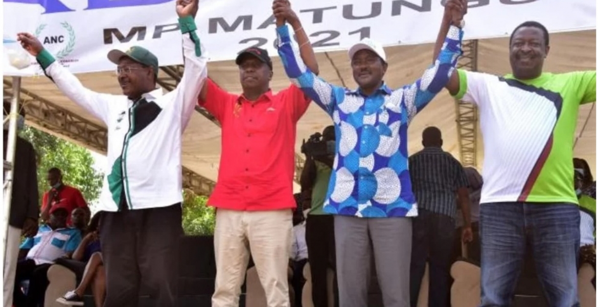 Kalonzo, Mudavadi, Wetang'ula and Moi Unveil New Political Coalition Ahead of the 2022 Elections