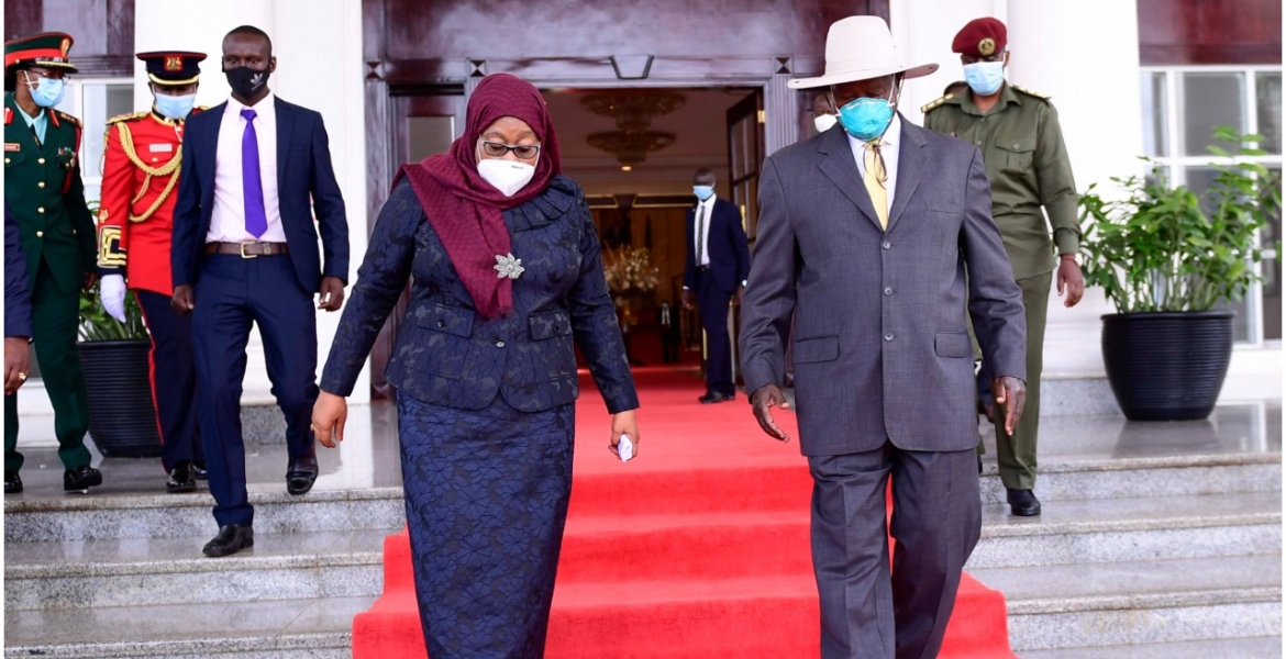 Tanzania President Samia Suluhu Breaks Tradition, Wears Facemask in Public for the First Time