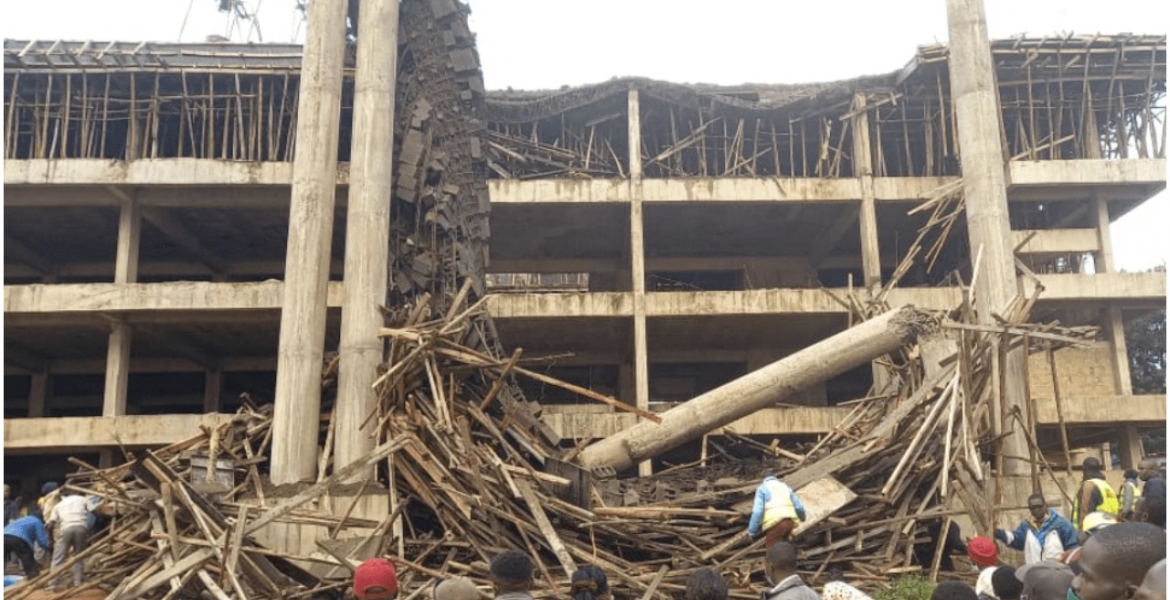 8 Injured After Sh379 Million Nyamira County Assembly Building Under Construction Collapses