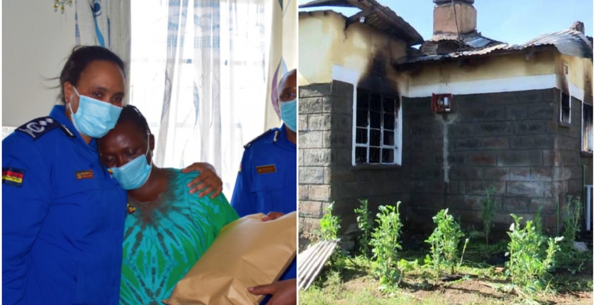 Uhuru Condoles with Policewoman Who Lost Three Kids and Nanny in a House Fire